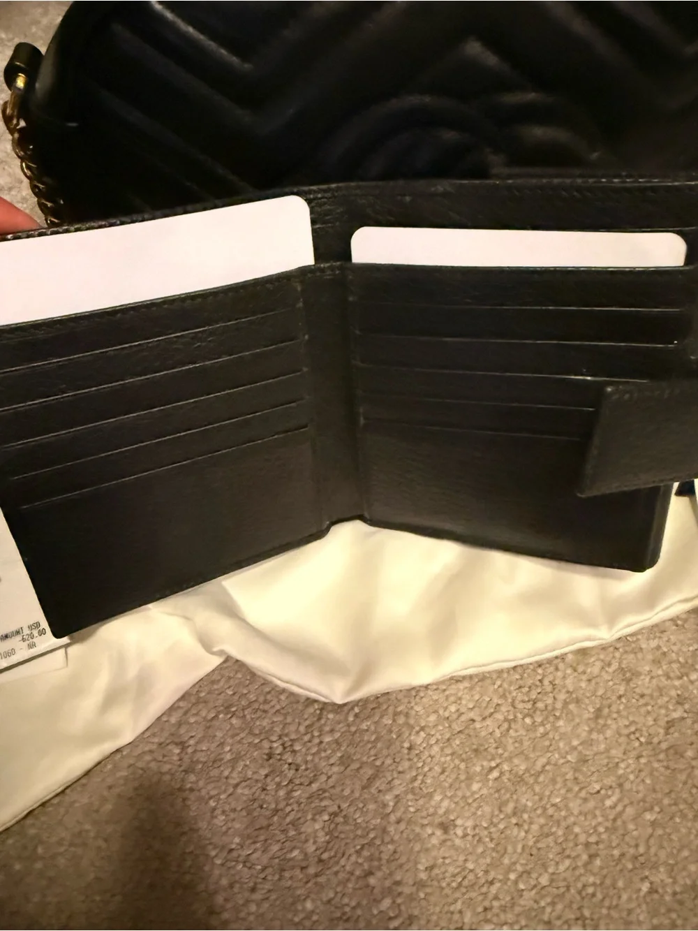 Marmont French Flap Double G Logo Wallet